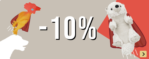 10% korting op hondenspeeltjes